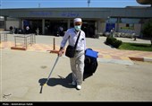 بازگشت حجاج بیت الله الحرام به فرودگاه همدان
