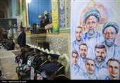 مراسم چهلم شهدای خدمت در حرم حضرت فاطمه معصومه(س)