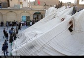 برپایی خیمه عزای محرم در امامزاده موسی مبرقع(ع)