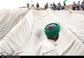 برپایی خیمه عزای محرم در امامزاده موسی مبرقع(ع)