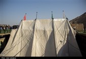آیین سنتی برپایی خیمه های عزاداری محرم در شهر زرقان-فارس
