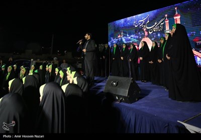 آیین برافراشته شدن پرچم عزای سیدالشهدا (ع) - قزوین