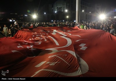 آیین برافراشته شدن پرچم عزای سیدالشهدا (ع) - قزوین