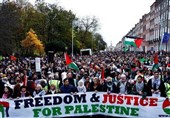 أیرلندا.. مظاهرة داعمة لفلسطین تتهم واشنطن بالمساهمة فی &quot;الإبادة&quot;