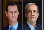 الأسد مهنئاً بزشکیان: تأکید دعم المقاومة وتعزیز العلاقات الثنائیة بین البلدین