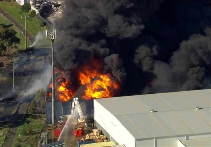انفجار مهیب کارخانه مواد شیمیایی در استرالیا