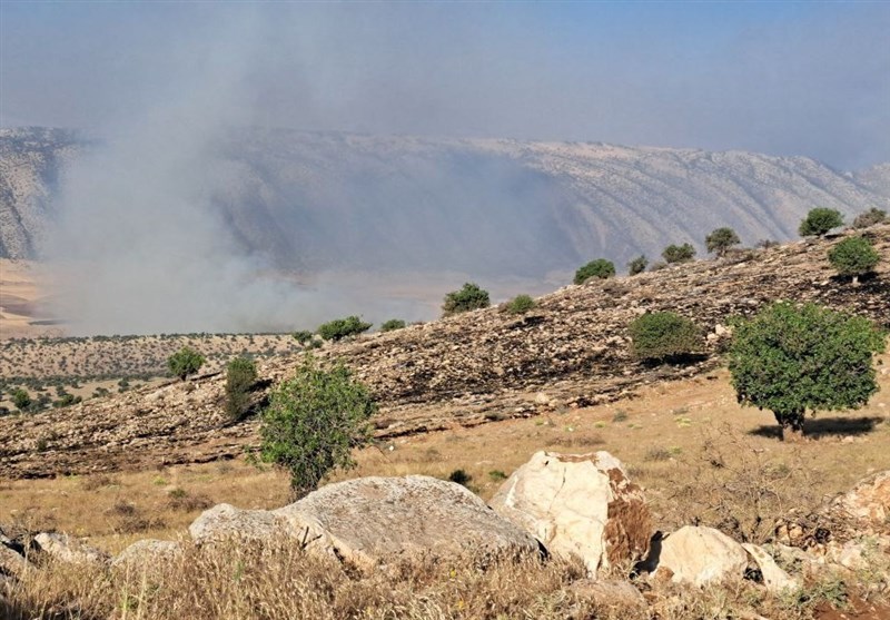 آتش سوزی در ارتفاعات شهرستان گیلانغرب