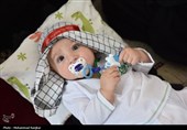 هم نوایی مادران هرمزگانی در سوگ طفل شهید شش ماهه کربلا