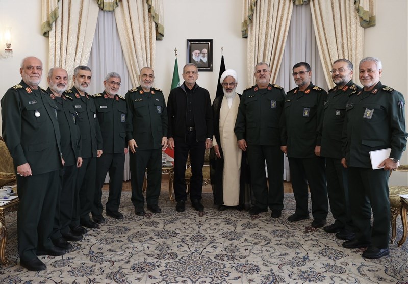 IRGC Top Brass Meet Iranian President-Elect