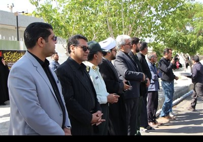 مراسم عزاداری هیئت مذهبی روستای مسک در شهر اسدیه شهرستان درمیان