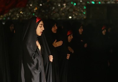 محفل عزاداری دختران بهشتی در حرم حضرت معصومه(س)