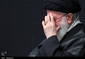مراسم عزاداری شب تاسوعای حسینی (ع)در حسینیه‌ی امام خمینی(ره)
