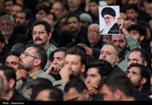 مراسم عزاداری شب تاسوعای حسینی (ع)در حسینیه‌ی امام خمینی(ره)