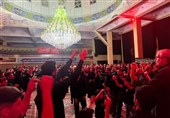 مراسم عزاداری شب تاسوعای حسینی در کردستان+فیلم