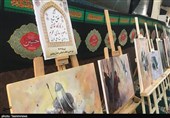 نمایشگاه نقاشی محرم در بوشهر+تصویر