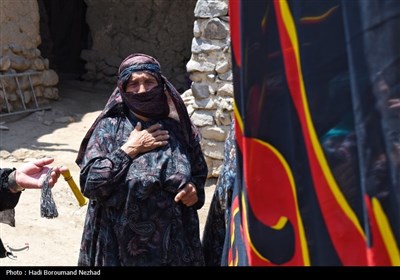 عزاداری تاسوعای حسینی در روستای آللو - اهر