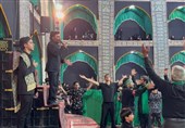 عزاداری هیئت‌های یزد در حسینیه فهادان+ فیلم
