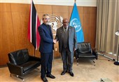 علی باقری یلتقی رئیس الجمعیة العامة للأمم المتحدة
