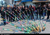 آیین کرنی زنی عاشورا در روستای بی بالان گیلان
