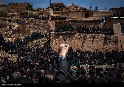 عزاداری عاشورای حسینی در روستای مجن - سمنان