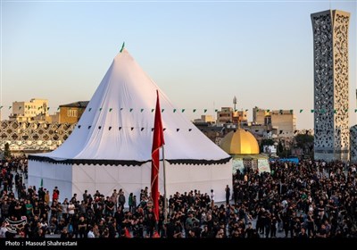 خیمه سوزان عصر عاشورا در میدان امام حسین (ع)