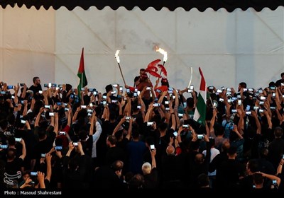 خیمه سوزان عصر عاشورا در میدان امام حسین (ع)