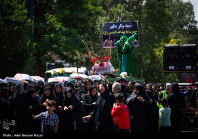 آئین تشییع نمادین شهدای کربلا در قزوین