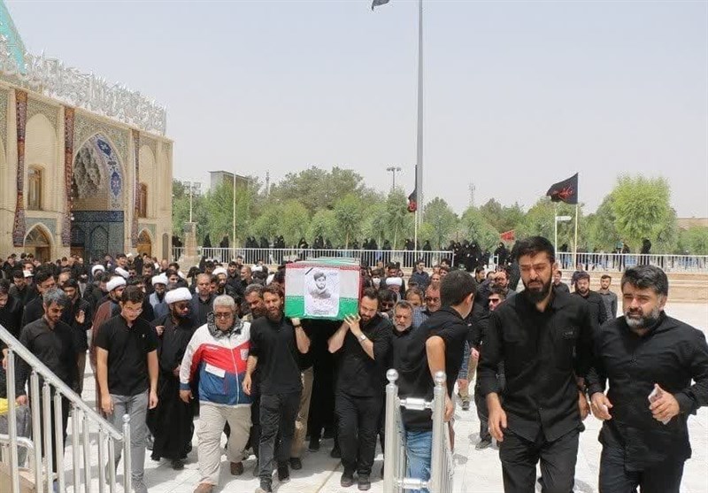 تشییع و خاکسپاری دانشجوی جهادگر در قم
