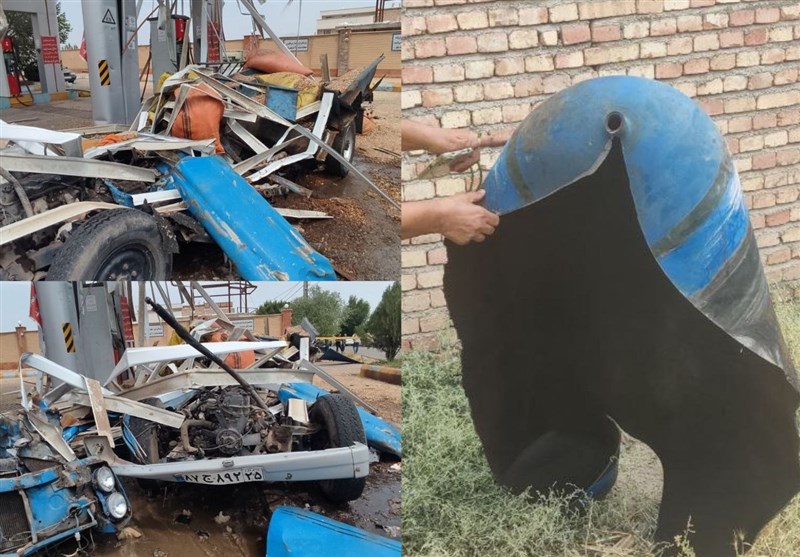 انفجار خسارت‌بار مخزن CNG نیسان در مرند
