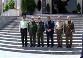 دیدار فرماندهان نظامی با مخبر و قدردانی از دولت سیزدهم