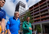 بازدید توماس باخ و امانوئل مکرون از دهکده المپیک 2024 پاریس