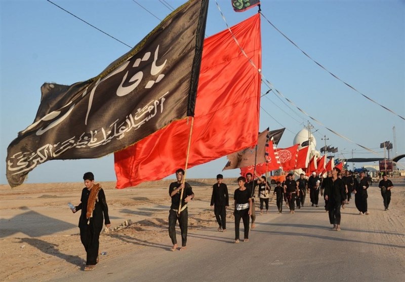 پرچم سرخ «یا لثارات الحسین» و راهپیمایی اربعین