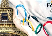 Момент зажжения олимпийского огня Парижа-2024