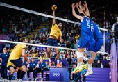 المپیک 2024| والیبال برزیل مغلوب ایتالیا شد