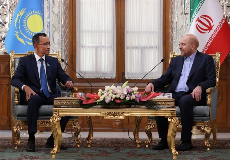 دیدار رئیس مجلس سنای قزاقستان با قالیباف
