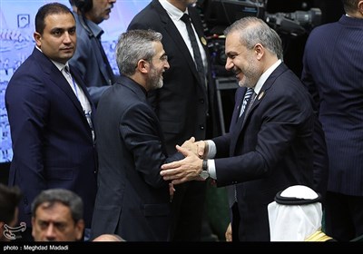  علی باقری سرپرست وزارت امور خارجه و هاکان فیدان وزیر امور خارجه ترکیه 