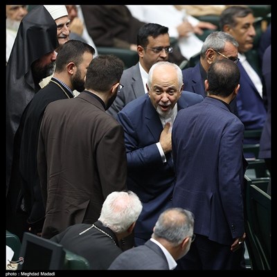 محمدجواد ظریف در آیین تحلیف چهاردهمین دوره ریاست جمهوری