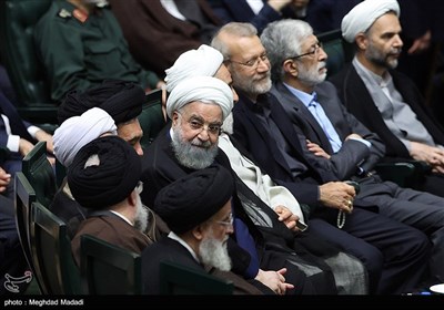 حسن روحانی در آیین تحلیف چهاردهمین دوره ریاست جمهوری
