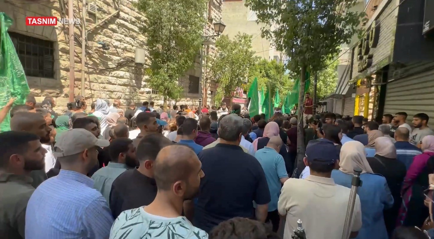 اختصاصی|تظاهرات مردم کرانه باختری در محکومیت ترور شهید هنیه