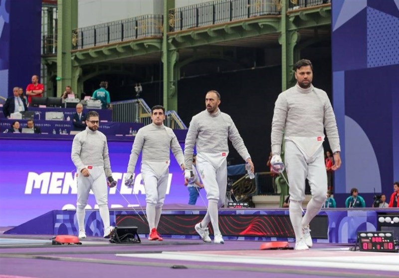 المپیک 2024| تیم سابر ایران یک گام برای فینالیست شدن کم آورد