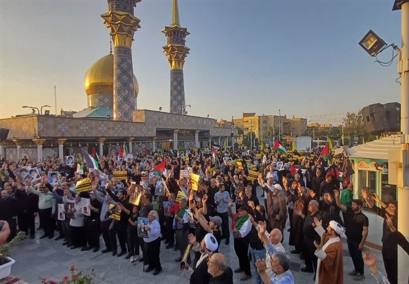 تجمع مردم انقلابی همدان در محکومیت ترور هنیه+فیلم و تصویر
