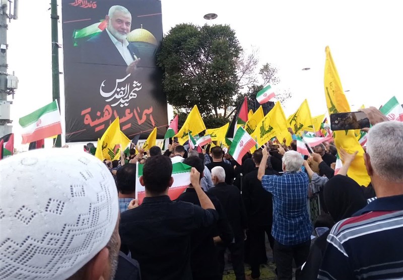 تجمع مردم مازندران در محکومیت ترور شهید هنیه