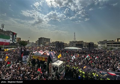 İsmail Haniye&apos;nin Tahran&apos;daki cenaze töreninden kareler