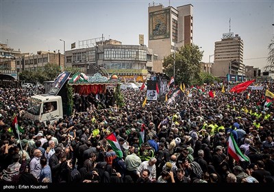 مراسم تشییع شهید اسماعیل هنیه در تهران