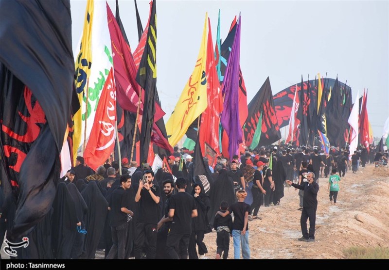 حرکت عشاق‌الحسین از بندر امام خمینی به کربلا + فیلم و تصاویر