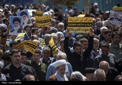 راهپیمایی مردم نمازگزار کرمانشاه در محکومیت ترور شهید هنیه