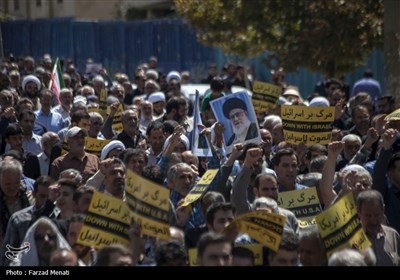 راهپیمایی مردم نمازگزار کرمانشاه در محکومیت ترور شهید هنیه