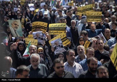 راهپیمایی مردم نمازگزار کرمانشاه در محکومیت ترور شهید هنیه