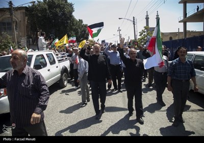 راهپیمایی مردم نمازگزار کرمانشاه در محکومیت ترور شهید هنیه