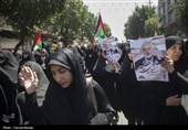 راهپیمایی مردم نمازگزار کرمانشاه در محکومیت ترور شهید هنیه